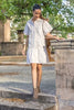Athena Dress Linen - Light Ivory