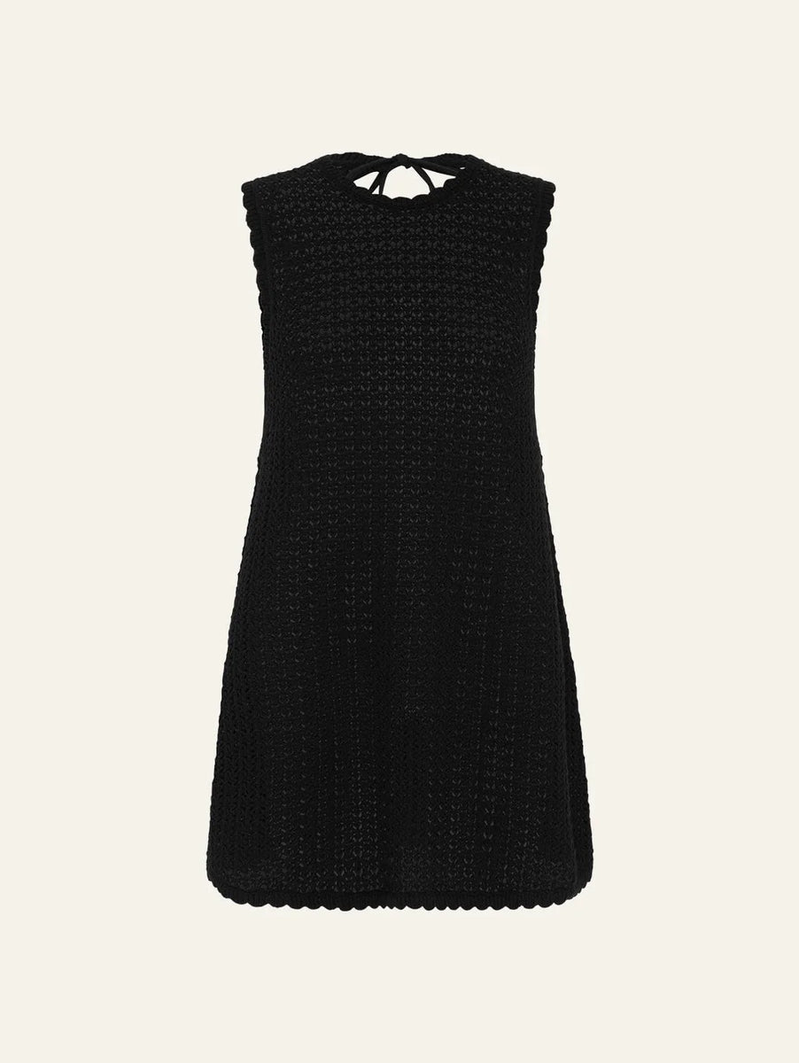 knee length dresses for ladies Peony Pointelle Shift Mini Dress S / Seashell main image 0