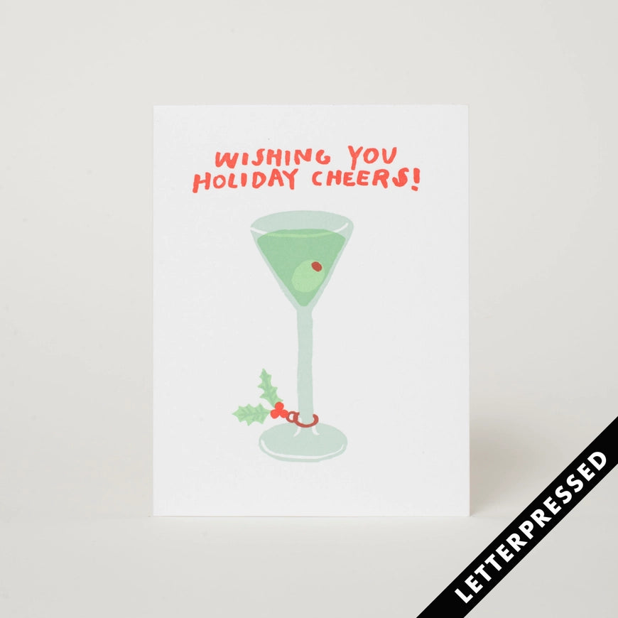 Holiday Cheers Martini Card
