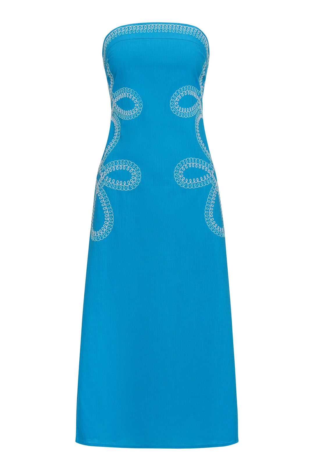 Wess Midi Dress – Blue Swirl