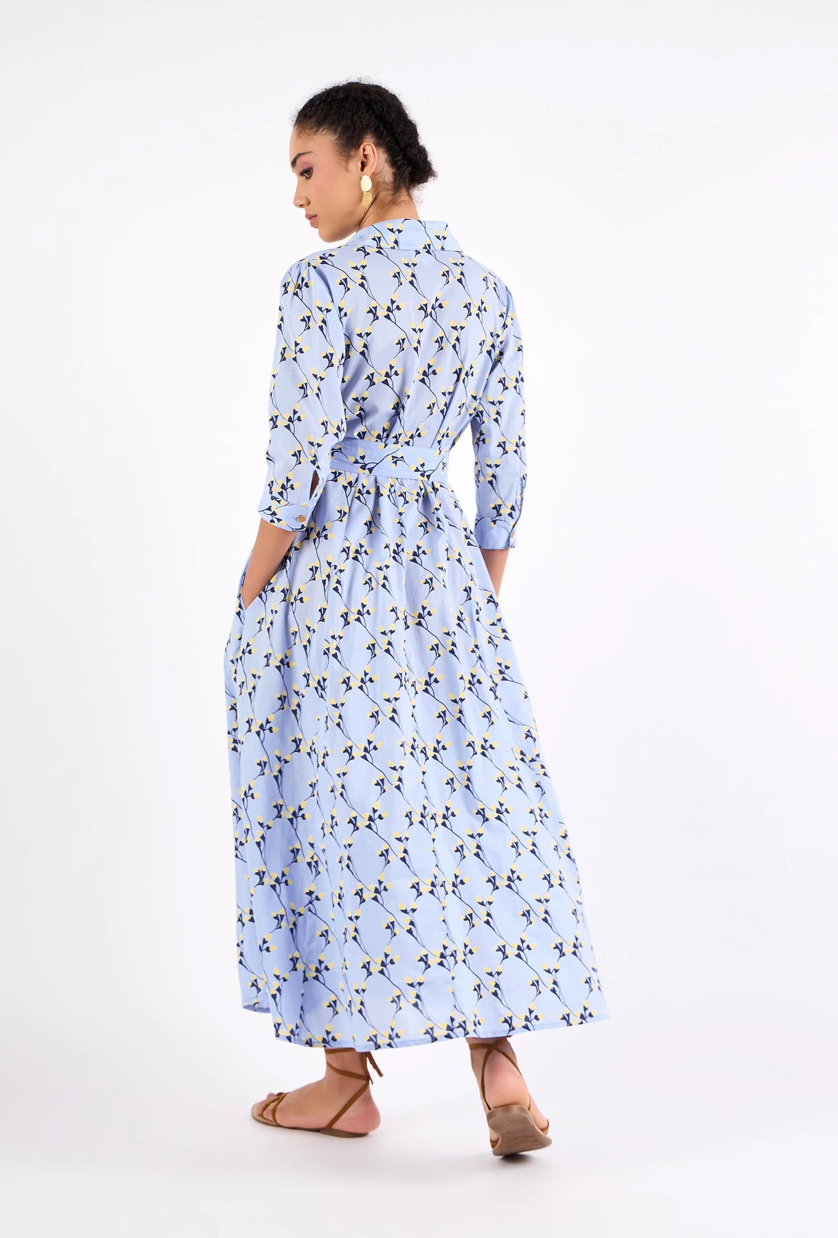 Emily Midi Dress Gordes Bluebell Emily Midi Dress Gordes Bluebell