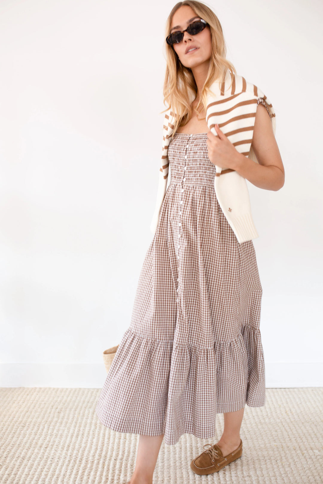 celine brown dress Cline Brown Satin Drape Halter-Neck Backless Maxi Dress
