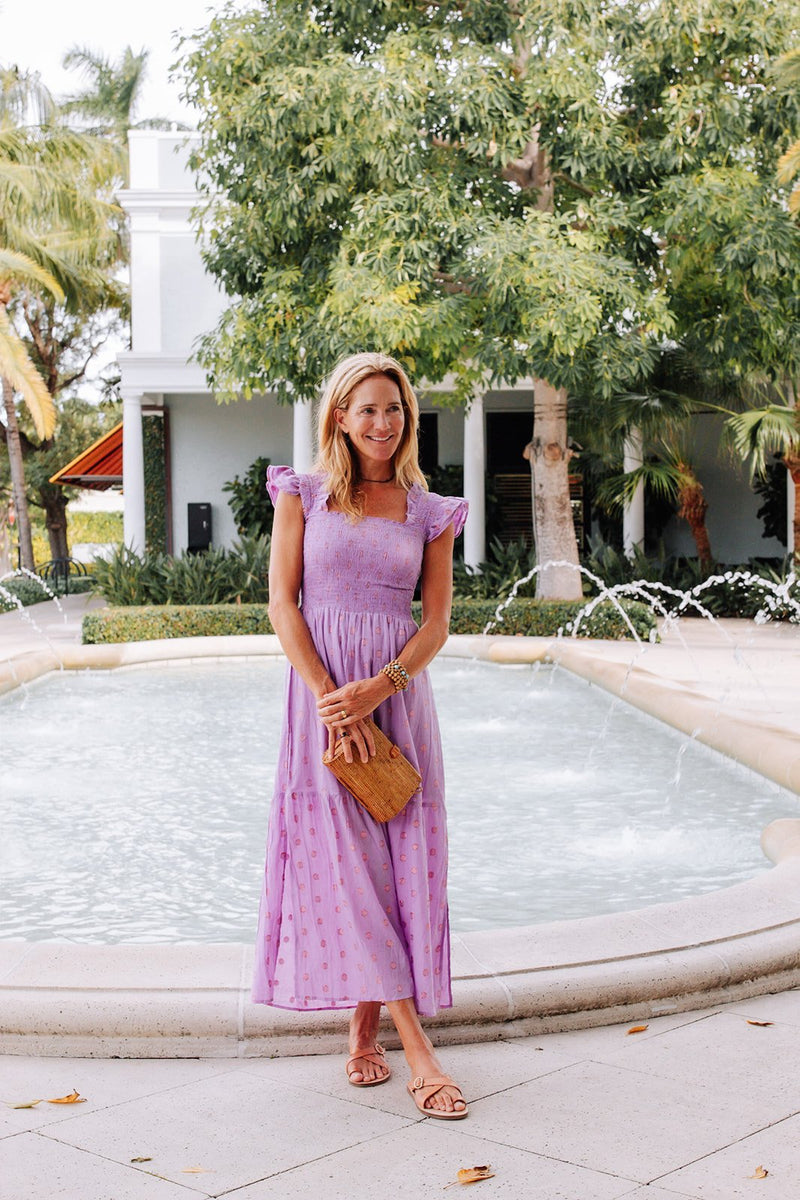 Perry Walker Collective Lo Maxi Dress - Lavender Lurex