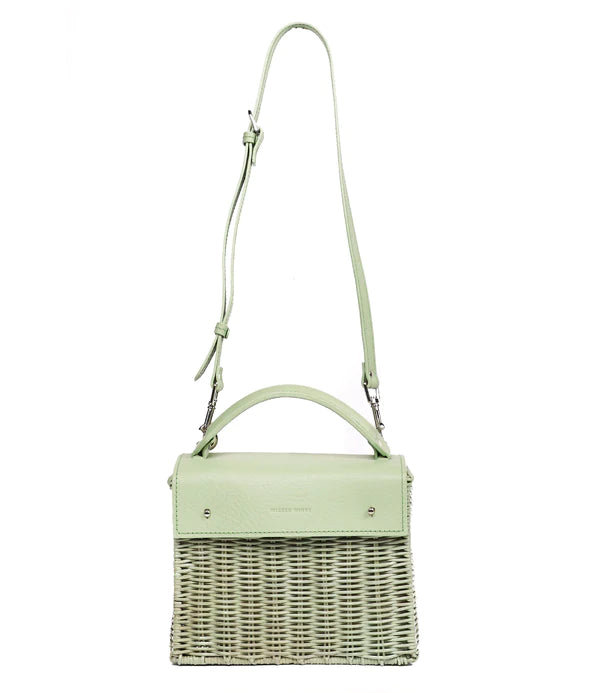 Wicker Wings Kuai Wicker Handbag Sage