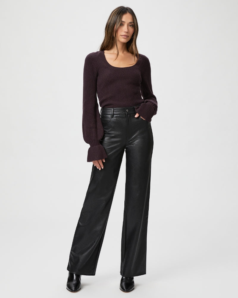 Sasha Faux Leather Pants - Black
