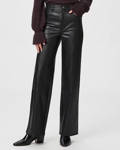 Sasha Faux Leather Pants - Black
