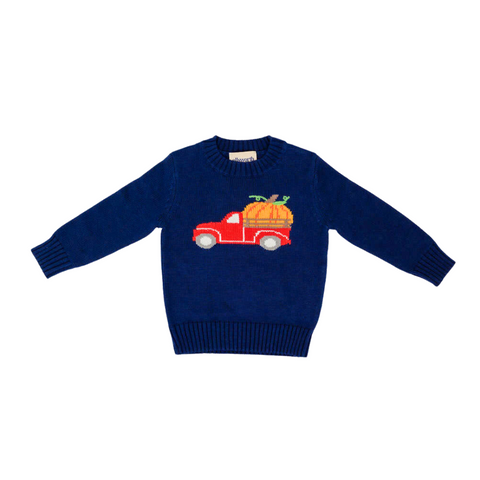 Children’s Pumpkin Truck Crewneck Sweater